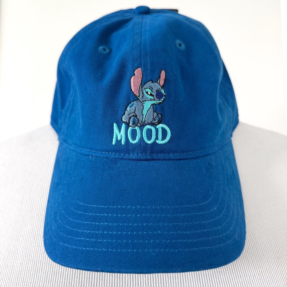 Disney Lilo and Stitch Mood Hat Mens Womens Adjustable Blue Embroidered Fun Gift